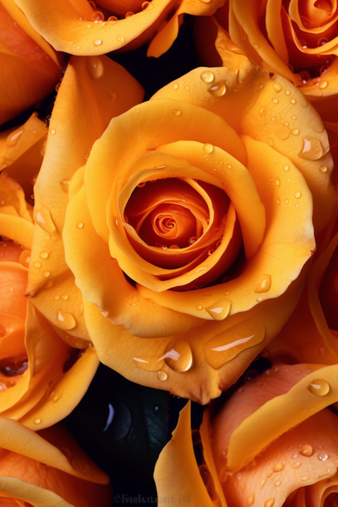 Yellow Roses Wallpaper | Unreal Images - Free AI Generated Images & Photos